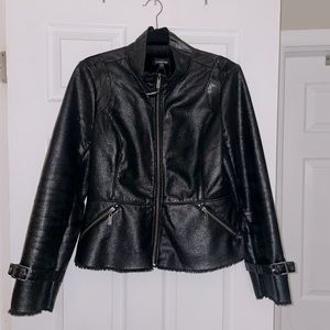 Bebe Patent Leather Motorcycle Jacket
